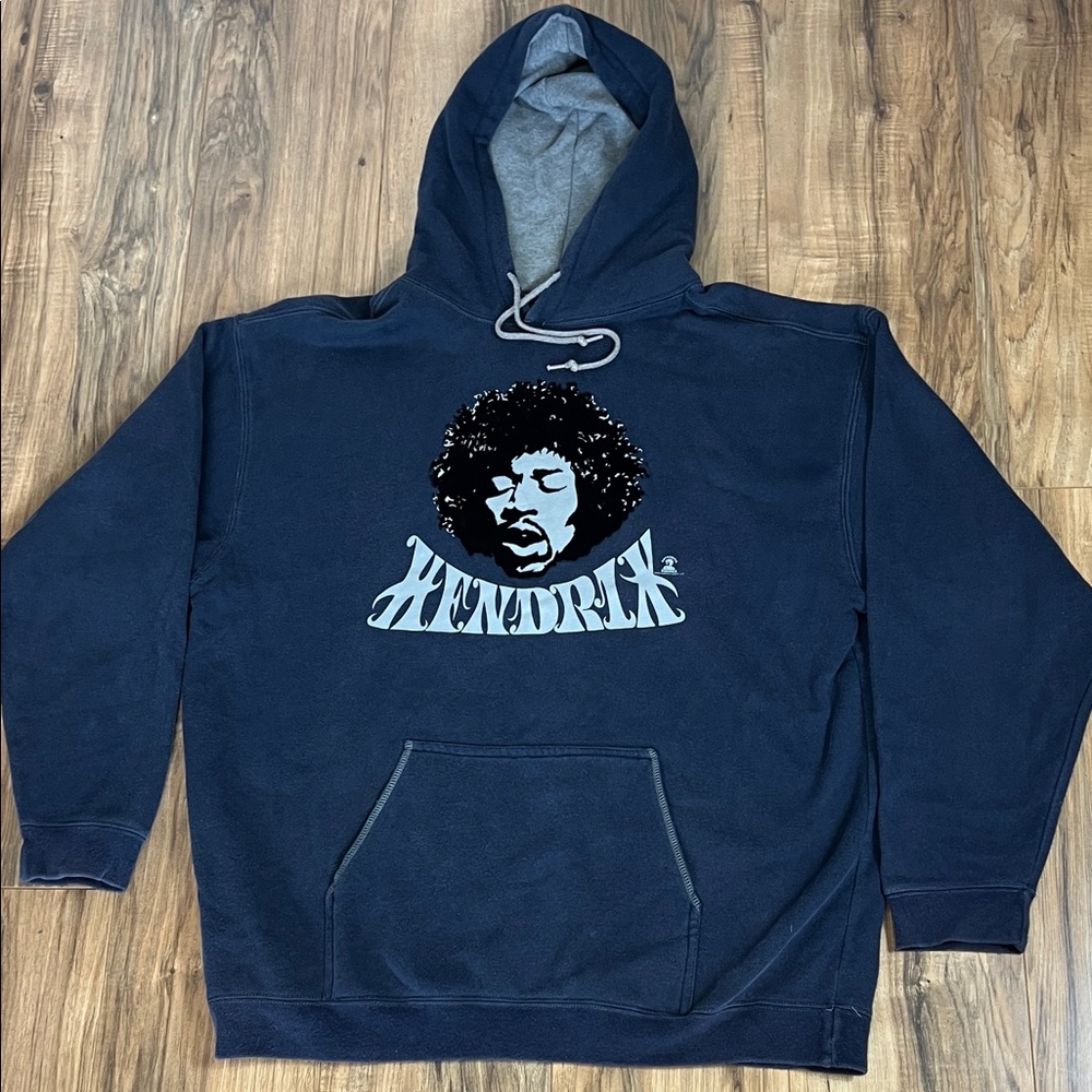 Hybrid Tees Jimi Hendrix Pullover Hoodie With a Velvet Face Graphic Sz XL